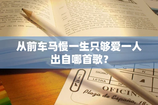 从前车马慢一生只够爱一人出自哪首歌？